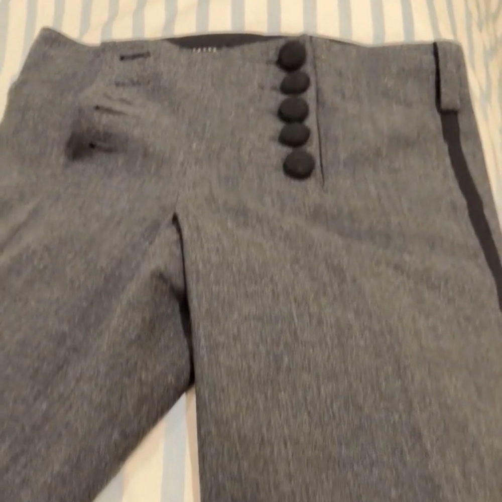 Robert Rodriguez pants: size 4 wide leg grey .